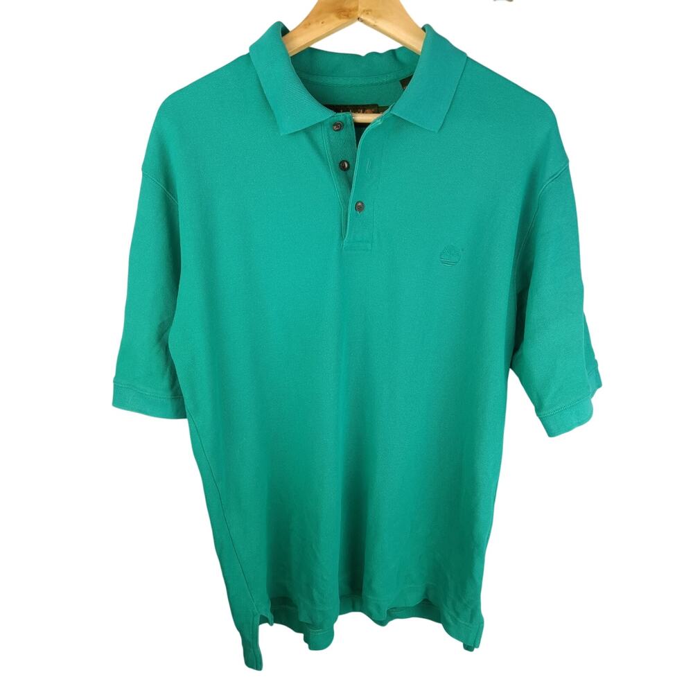 Timberland Green Short-Sleeve Men's Polo